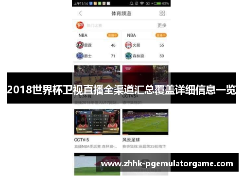 2018世界杯卫视直播全渠道汇总覆盖详细信息一览